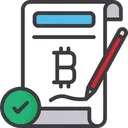 Free Accordo Valuta Bitcoin Accordo Di Criptovaluta Icon