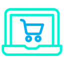 Free Panier Commerce Electronique Ordinateur Portable Icon