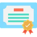Free Achievement Certificate Certification Icon