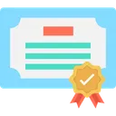 Free Achievement Certificate Certification Icon