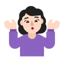 Free Achselzuckend Flach Leicht Icon