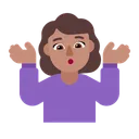 Free Achselzucken Flach Mittel Icon