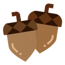 Free Acorn Autumn Chestnut Icon