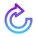 Free Actualizar A La Derecha Recargar Flecha Repetir Flecha Icono