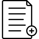 Free Add Document Document New Document Icon