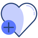 Free Add Heart  Icon