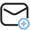 Free Add mail  Icon