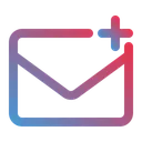 Free Add Mail  Icon