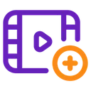 Free Adicionar vídeo  Ícone