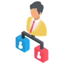 Free Team Lead Manager Supervisor Icon