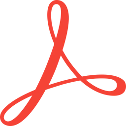 Free Lector Adobe Acrobat Logo Icono