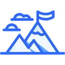 Free Adventure Blue Lineal Miscellaneous Life Style Icon