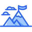 Free Adventure Blue Color Outline Miscellaneous Life Style Icon