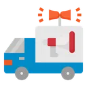 Free Advertising Truck  Icon