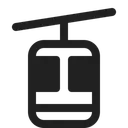 Free Tramway High Contrast Icon