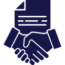 Free Agreement Business Deal Handshake Icon