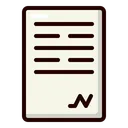 Free Agreement Contract Document Icon