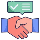 Free Edited Cartoon Agreement Icon