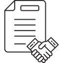 Free Agreement Contract Deal Icône