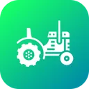 Free Agricultura Tractor Vehiculo Icono