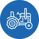 Free Agricultura Tractor Vehiculo Icono