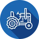 Free Agricultura Tractor Vehiculo Icono