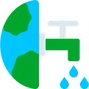 Free Ahorrar Agua Planta Ecologia Icono