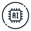 Free Ai Chip Artificial Intelligence Icon