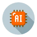 Free Ai Chip Artificial Intelligence Icon