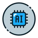 Free Ai Chip Artificial Intelligence Icon