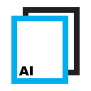 Free Ai Ile Format Icon