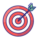 Free Aim Arrow Bullseye Icon