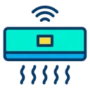 Free Smart Air Conditioner Automation Internet Of Things Icon