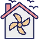 Free Air Conditioning Home Ventilation House Heat Recovery Icon
