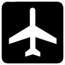 Free Air Airport Plan Icon