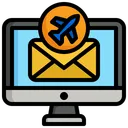 Free Airplane Email  Icon