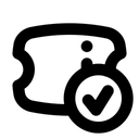 Free Akzeptierter Gutschein  Symbol