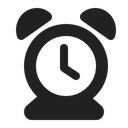 Free Clock High Contrast Icon