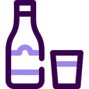 Free Alcohol Glass Bottle Icon