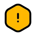 Free Alert Hexagon Secure Warning Icon