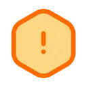 Free Alert Hexagon Secure Warning Icon