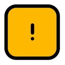 Free Alert Square Secure Warning Icon