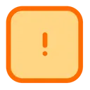 Free Alert Square  Icon