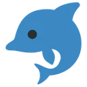 Free Delfin Aleta Mamiferos Icono