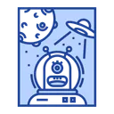 Free Alien Ufo Astronaut Icon