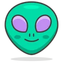 Free Alien Face Smiley Icon