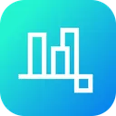 Free Align Bottom Edges Icon