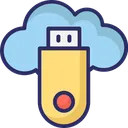 Free USB En La Nube Flash En La Nube USB Icono