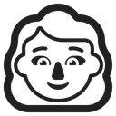 Free Weiss Haare Hoch Symbol