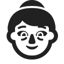 Free Frau Hoch Kontrast Symbol